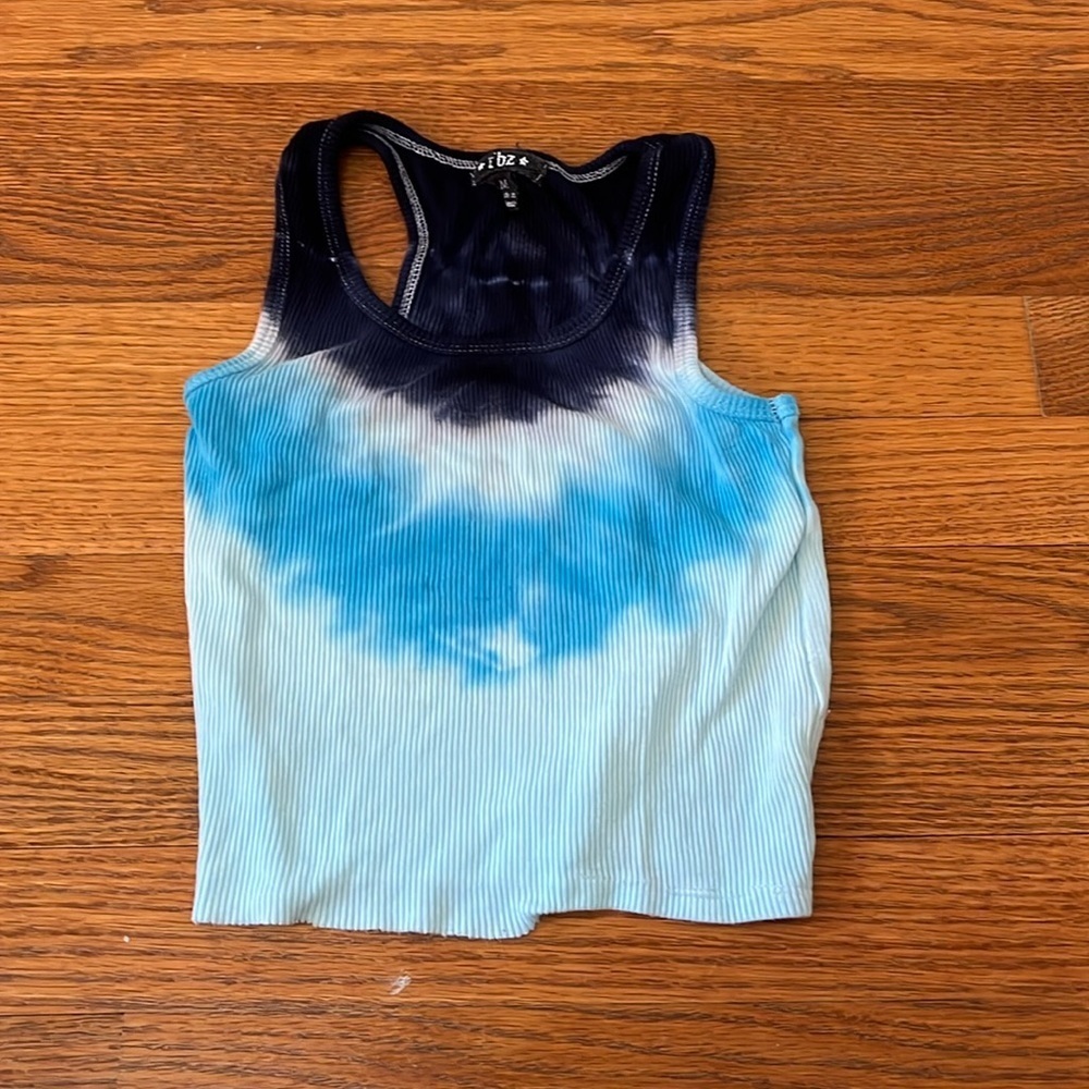 Flowers by Zoe Girl’s Blue Tye Dye Tank Top Size M